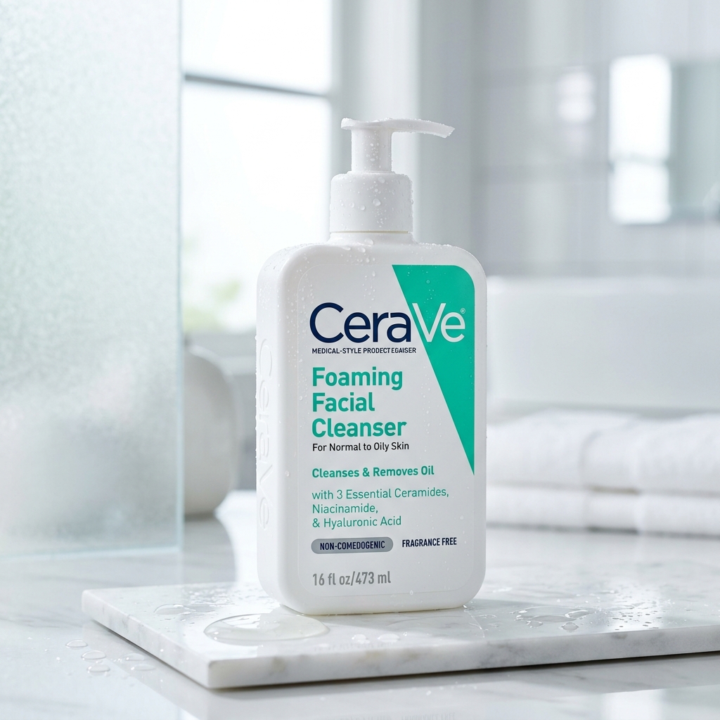 CeraVe Foaming Facial Cleanser with 3 Essential Ceramides