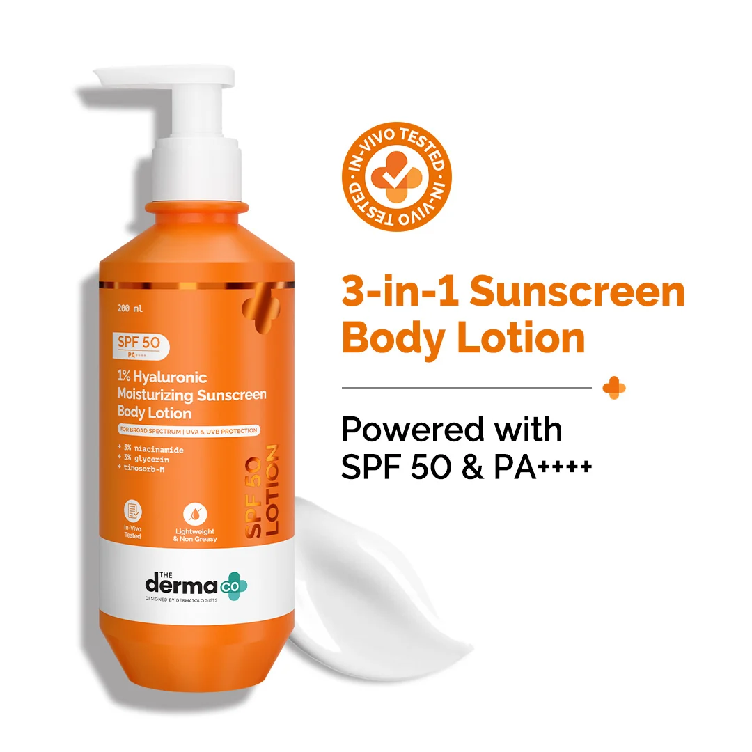 The Derma Co The Derma Co 1% Hyaluronic Sunscreen Aqua Gel SPF 50 PA++++